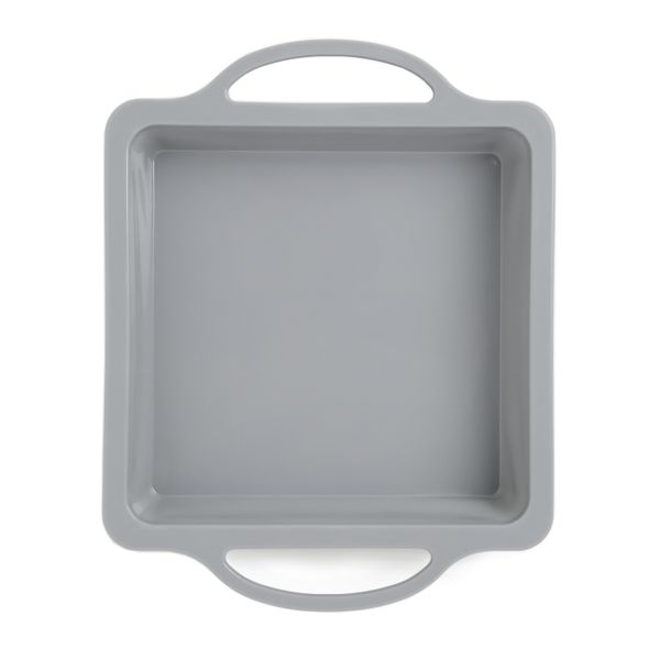 George &amp; Mason - Square Silicone Cake Mould - Grey