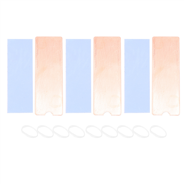 3Pcs M.2 SSD Heat Sink State Hard Disk Pure Copper Heatsink 1.0mm