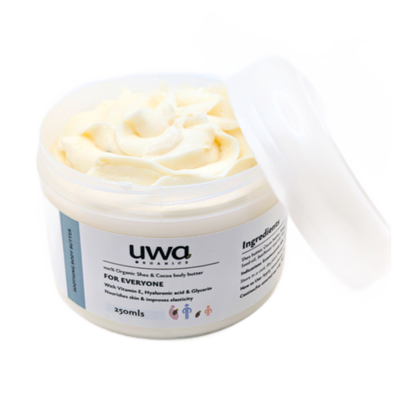 Uwa - Organic Body Butter - Moisturiser with Shea, Oils &amp; Vitamin E