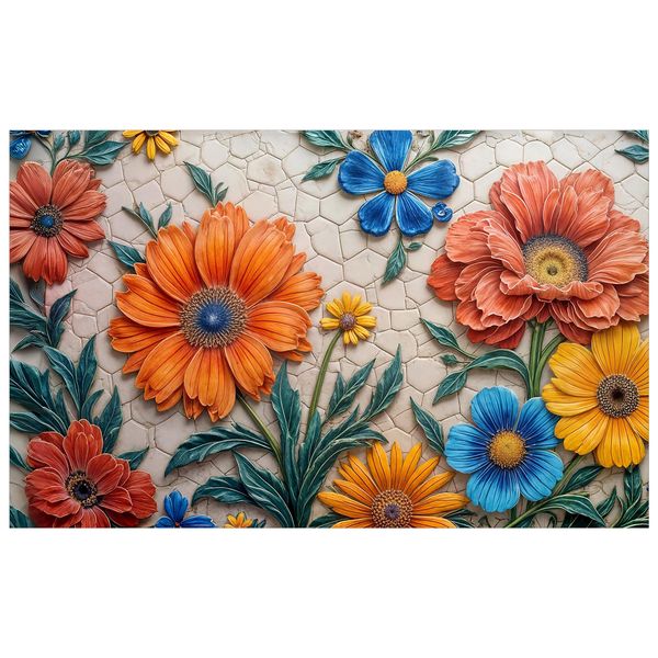 Terra Petals Rectangle Tablecloth