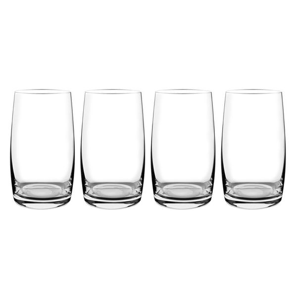 Consol Signature Vienna Lead-free Crystal Tall Tumbler - 4 Pack - 380ml