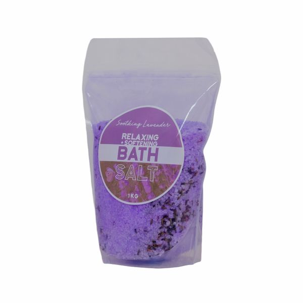 Soothing Lavender Relaxing + Softening Bath Salt (1kg)