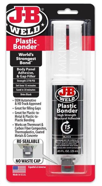 J-B Weld Plastic Bonder (Black) - Syringe