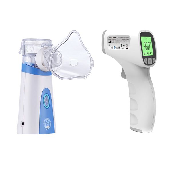 Baby Flu Essentials Combo (BWW Nebuliser and Infrared Thermometer)