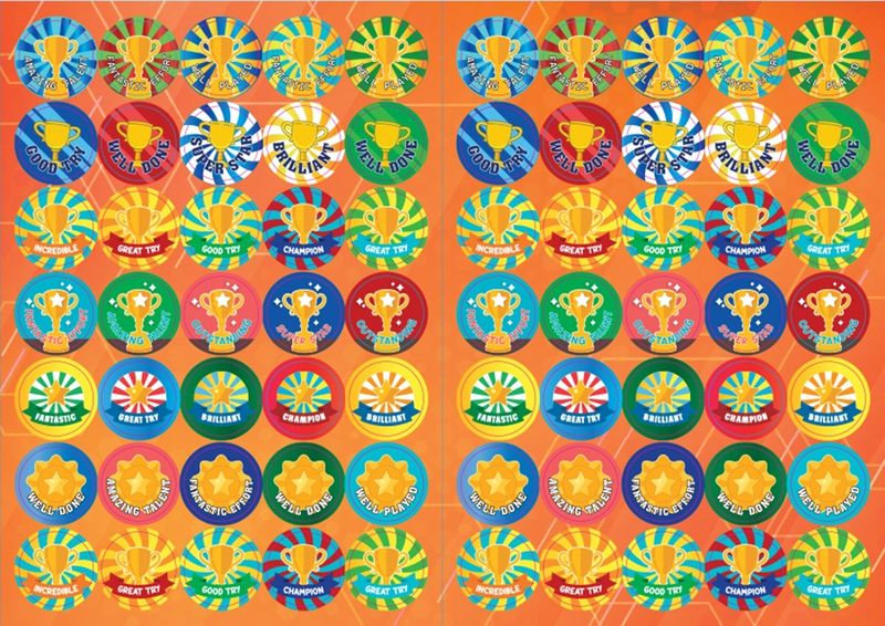 Redfern -Teachers Sports Reward Stickers -140 Stickers
