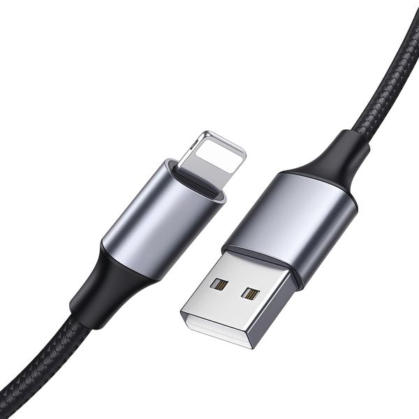 2.4A USB to Lightning Fast Charging Cable Compatible with iPhone - 3 Piece (1m, 2m &amp; 3m)