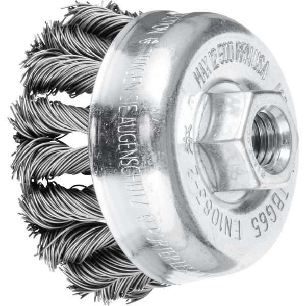PFERD COMBITWIST Knotted Wire Cup Brush 65mm M14