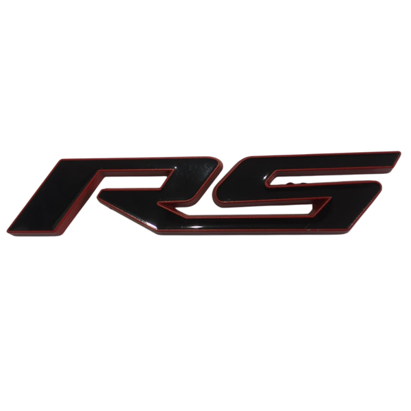 RS Red &amp; Black Aluminum Badge