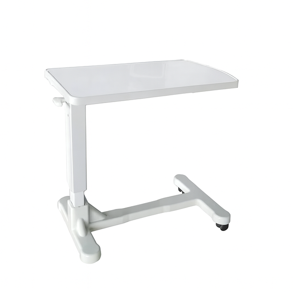 Luxury ABS Overbed Table - Adjustable Height, Rolling Base