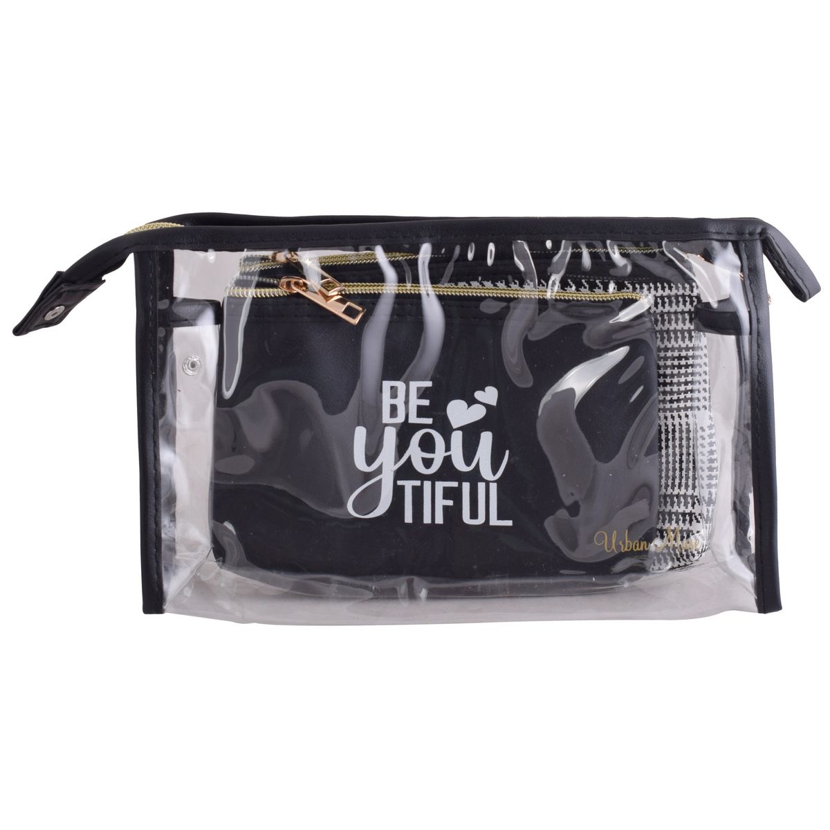 Urban Muse Be-you-tiful 3-Piece Cosmetic Bag Set