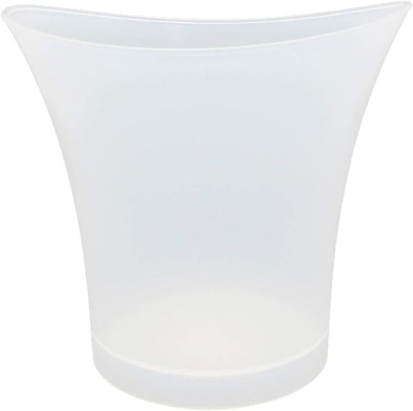 Plastic Ice Bucket 6 Color Bars Nightclubs LED Light With Speaker