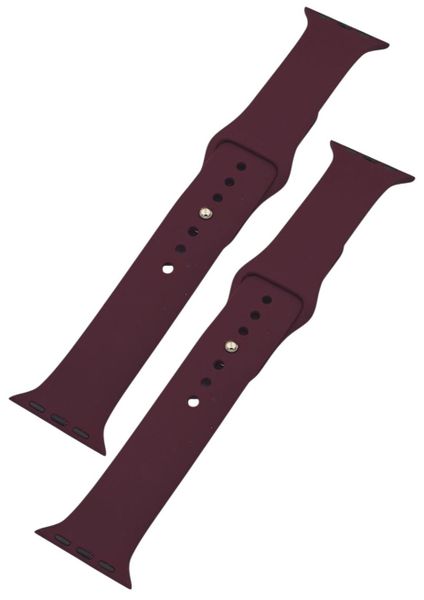 Silicone Straps Compatible with Apple Watch 42/44mm - Orange &amp; Grey 2 Pack