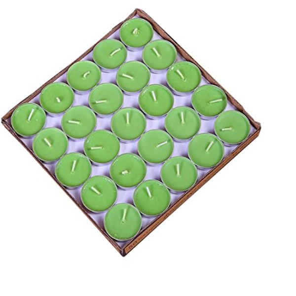 50 Piece Green Tealight Candles