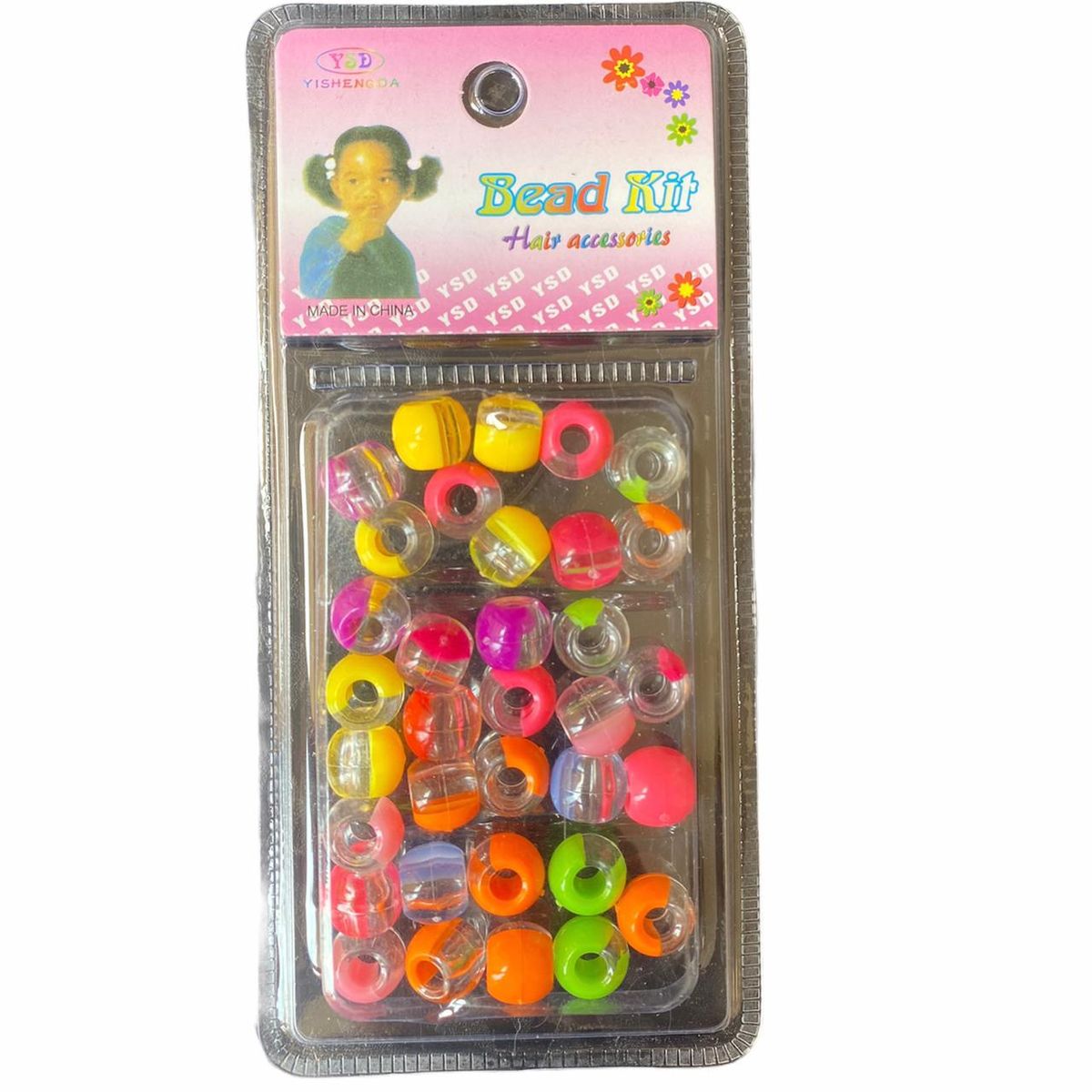 Bead Kit Transparent And Colourful Braiding/Crafting Hair Beads Buy