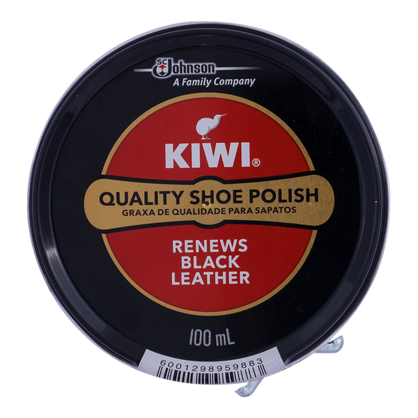 Kiwi Shoe Polish Black 100ml - Pack of 6