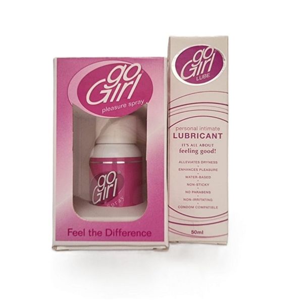 Go Girl Arousal Duo: 50ml Pleasure Spray &amp; 50ml Water-Based Intimate Lube