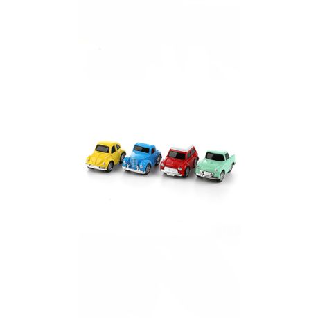 1:48 Metal Die-cast Classic Model Toy Car Set - Pull Back and Go