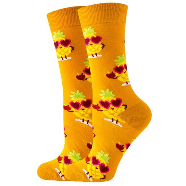 Michris Colorful Socks for Women - Pineapple