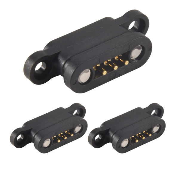 3 Pairs Spring Loaded Magnetic Pogo Pin Connector