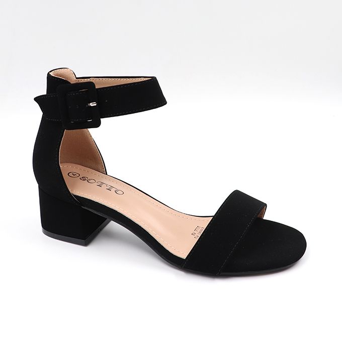 Sotto Ladies Basic Suede Low Heel Ankle Strap | Shop Today. Get it ...