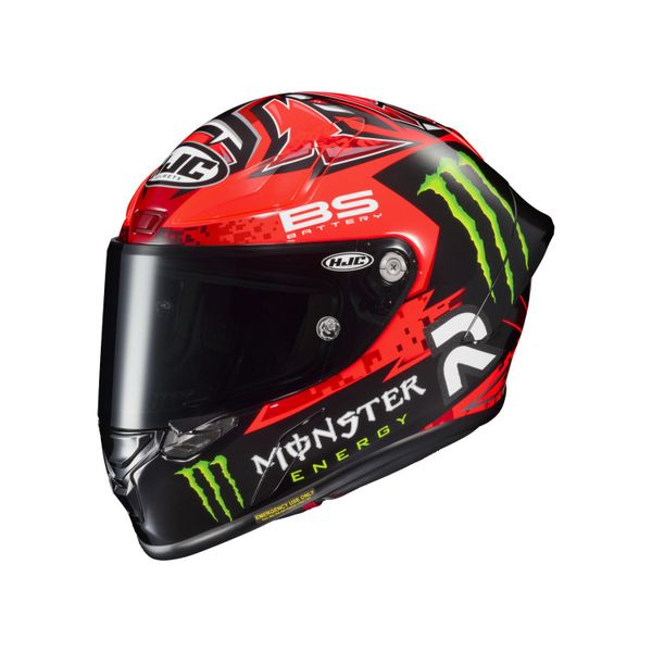 HJC RPHA 1 Quartararo MC1 Premium Black &amp; Red Graphic Full Face Helmet