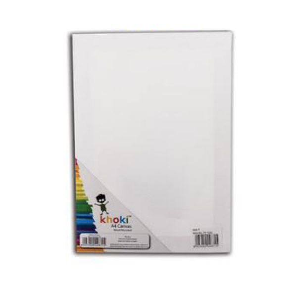 Khoki Stationary- A4 Wood Mounted White Canvas x2