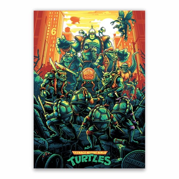 Teenage Mutant Ninja Turtles VS Villains Orange Poster - A1