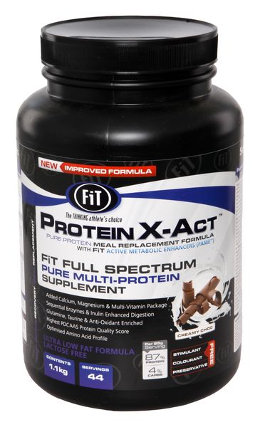 FiT Sports ProteinX-Act Multi-Protein, Bulk 1.1kg 44 Servings-Chocolate