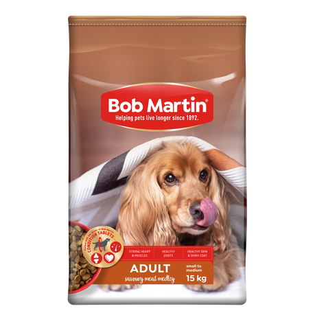 Bob Martin Dry Dog Food Savoury Meat Medley 15kg