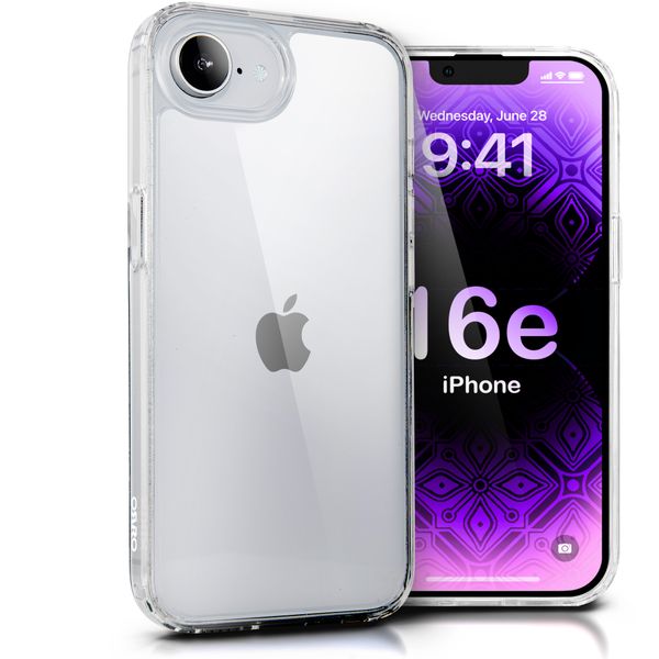 ORRO Slim Clear Case Compatible with iPhone 16e - with Hard Back