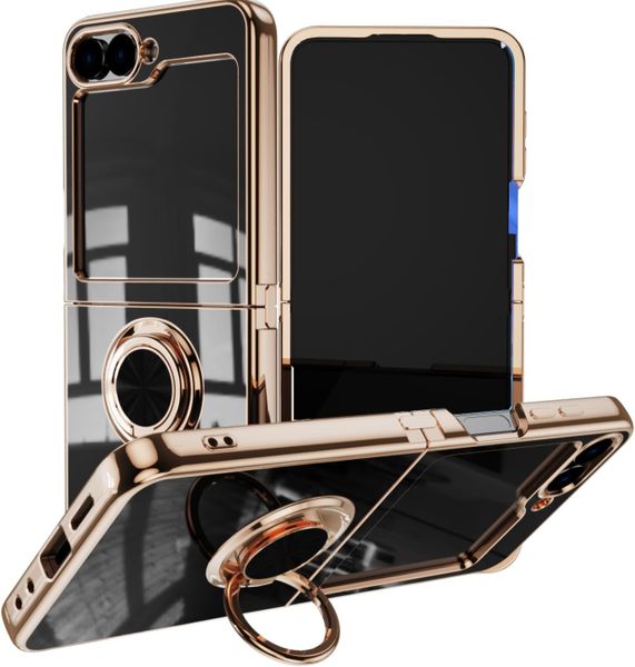 Phone Case Compatible With Samsung Z Flip 5 Magnetic Holder Silicone Case
