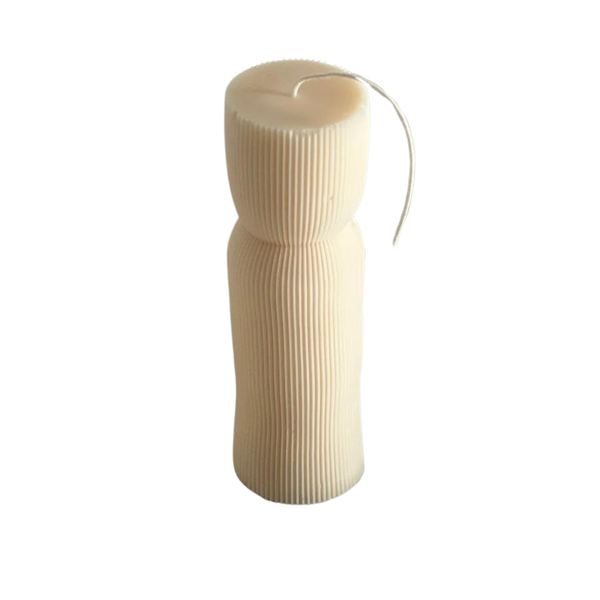 Tall Ribbed Candle