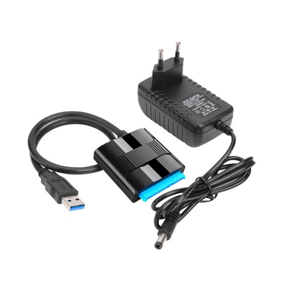 USB 3.0 to SATA SSD Hard Drive Data Converter&amp; Adapter With Power Adapter