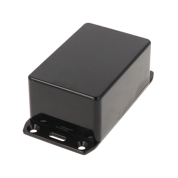 1591LFLBK ABS Enclosure 85×56×41mm Black Flanged Lid IP54