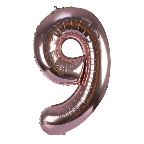 Bulk Pack x 1 Balloon Helium Foil Rs Gold 9 106cm