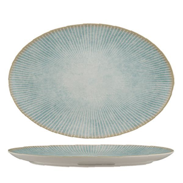 Ariane Paros Aqua Oval Plate - 32cm - 6 Piece