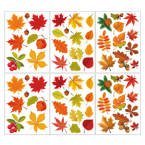 Thanksgiving Fall Leaves Window Clings Window Decals