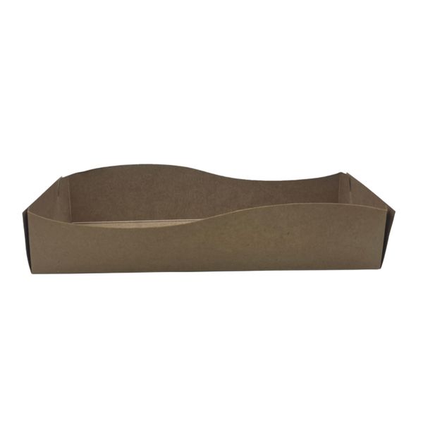Kraft Croissant Trays - Eco-Friendly Packaging - 50 Pack