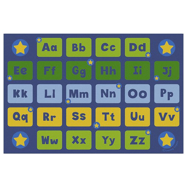 Greenbean Alphabet Stars Carpet: Rectangle