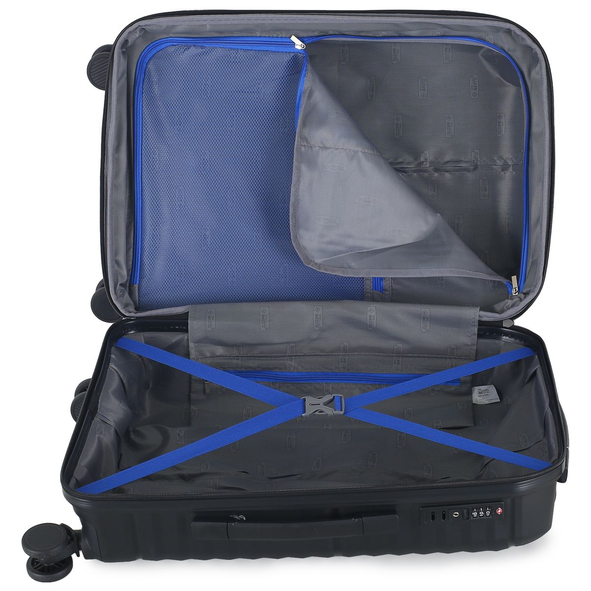 Travel Mate 63cm Hard Shell Zipper 8 Wheel Xbag Trolley Case TSA L