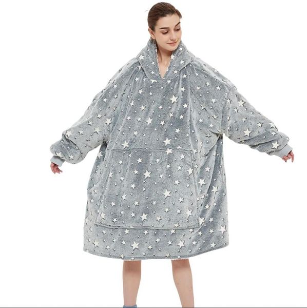 Glow In The Dark Hoodie Blanket