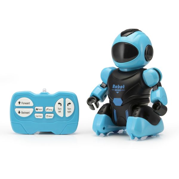 Infrared Mini Robot (16cm tall) with Battery &amp; USB Charger - Blue