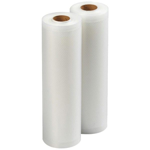 Food Vacuum Sealing Bag Rolls - 2 Pack - 20cm x 500cm - Transparent