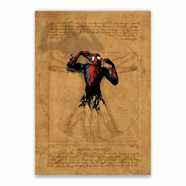 Vitruvian Spiderman Poster - A1