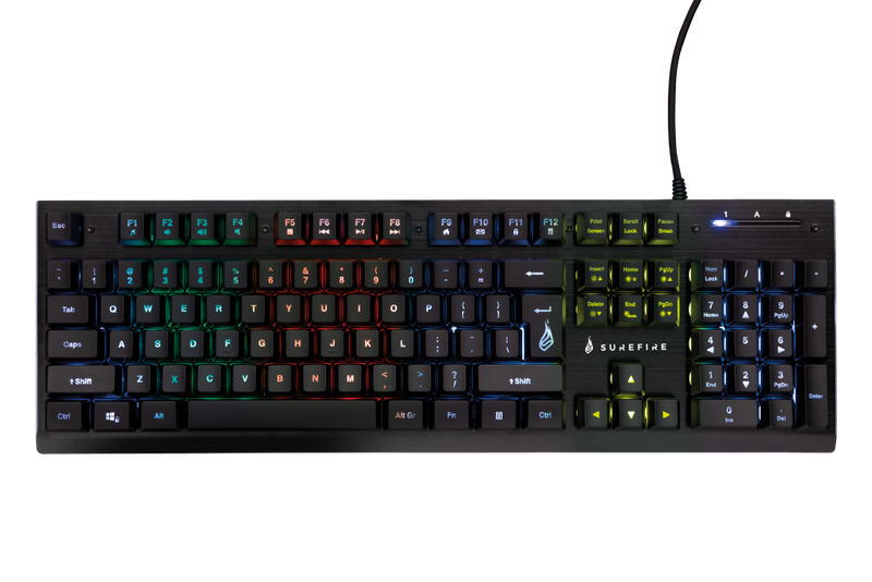Surefire Kingpin X2 Multimedia Metal RGB Gaming Keyboard
