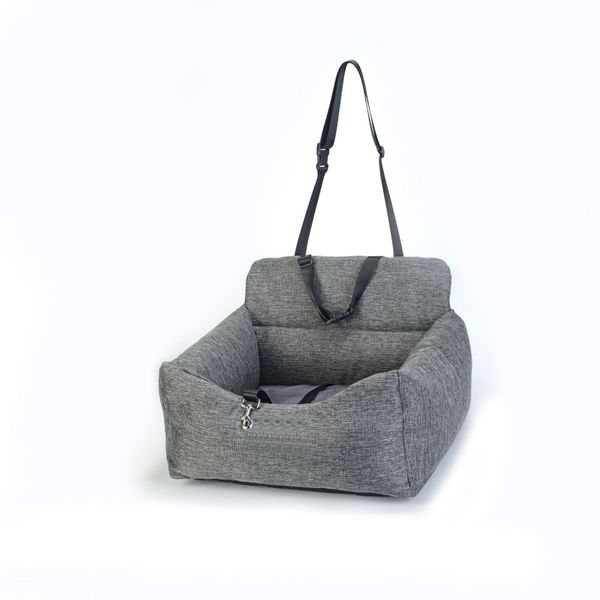 WigWagga – Portable Adjustable Pet Car Safety Seat – Grey