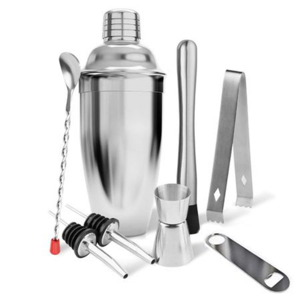 Silver Cocktail Shaker Tool Set 750