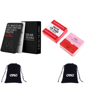 OMG Couples Game Night Duo: Mini Truth or Dare & Drunk Desires Card