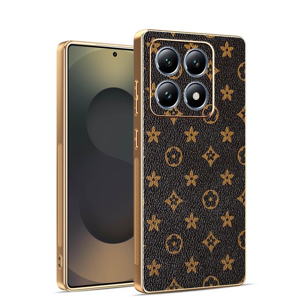 Leather Electroplated Phone Case Compatible With Xiaomi 14T Pro
