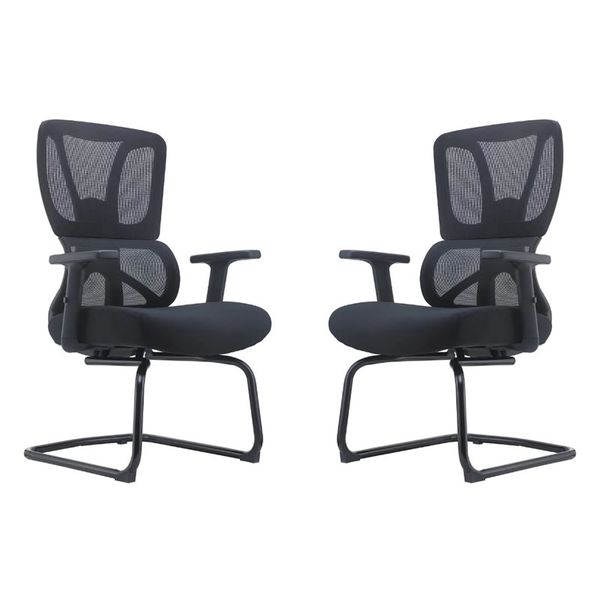 Set of 2 Modern Mesh Visitor Office Chairs D2308